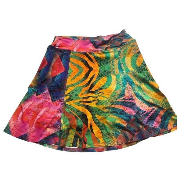 Dona Jo active wear skort multi color sz 2 - Picture 1 of 3